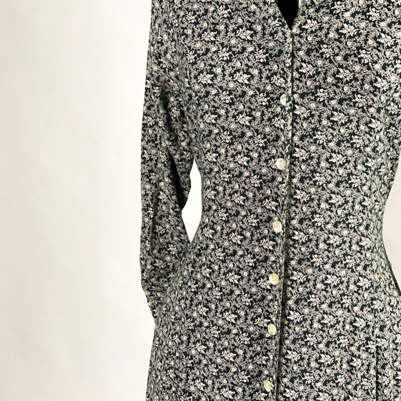 1990's Vintage Floral Dress, Size L - Picture 8 of 8